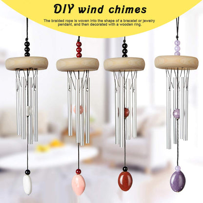 HNYYZL 50 Pcs Unfinished Solid Wooden Rings for Craft, Ring Pendant and Connectors Jewelry Making, 5 Size