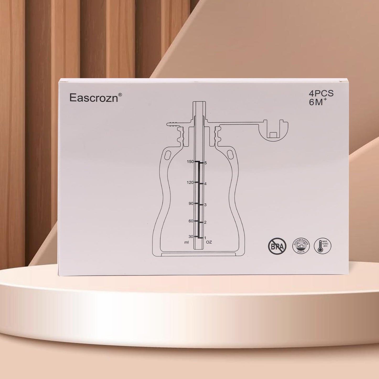 Eascrozn Reusable Baby Food Pouches with Straws, 4 Pack Refillable Silicone Squeezable Pouch for Kids Toddlers, BPA Free, Baby Food Storage Containers for Make Homemade, 5 oz