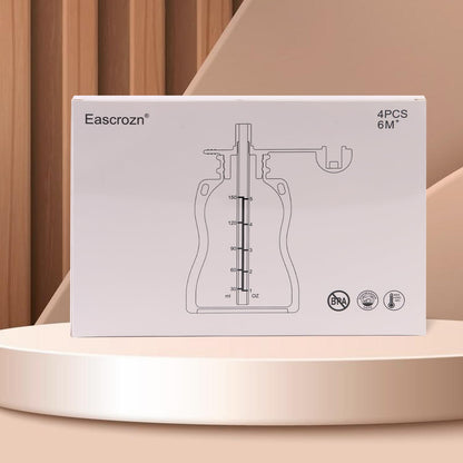 Eascrozn Reusable Baby Food Pouches with Straws, 4 Pack Refillable Silicone Squeezable Pouch for Kids Toddlers, BPA Free, Baby Food Storage Containers for Make Homemade, 5 oz