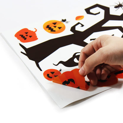 CCINEE Halloween Window Stickers - 10 Sheets Window Clings Decals for Party Decoration, Indoor & Outdoor Home Decor