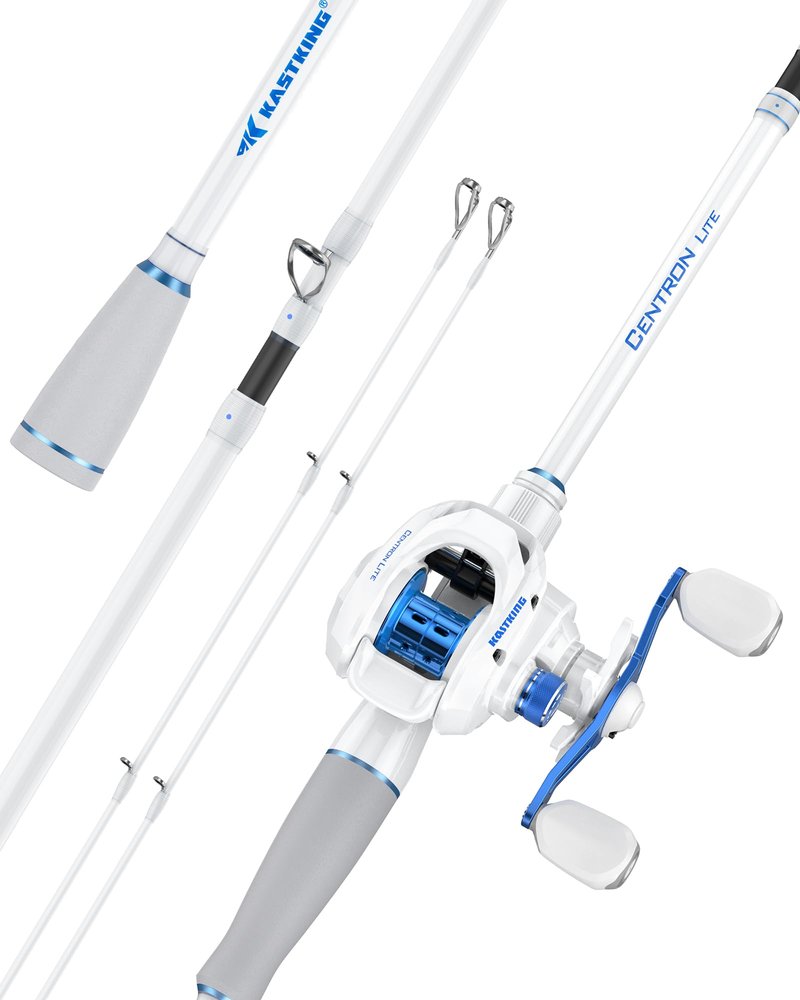 KastKing Centron Lite Travel Baitcasting Fishing Rod and Reel, 7'0" MH Right Handed Reel