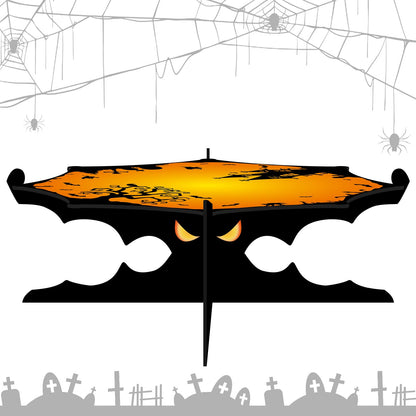 FRIDAY NIGHT 2 Pcs Halloween Cupcake Stand 1-Tier Spider Web Cardboard Dessert Holder Cake Serving Tray Birthday Party Supplies Decoration