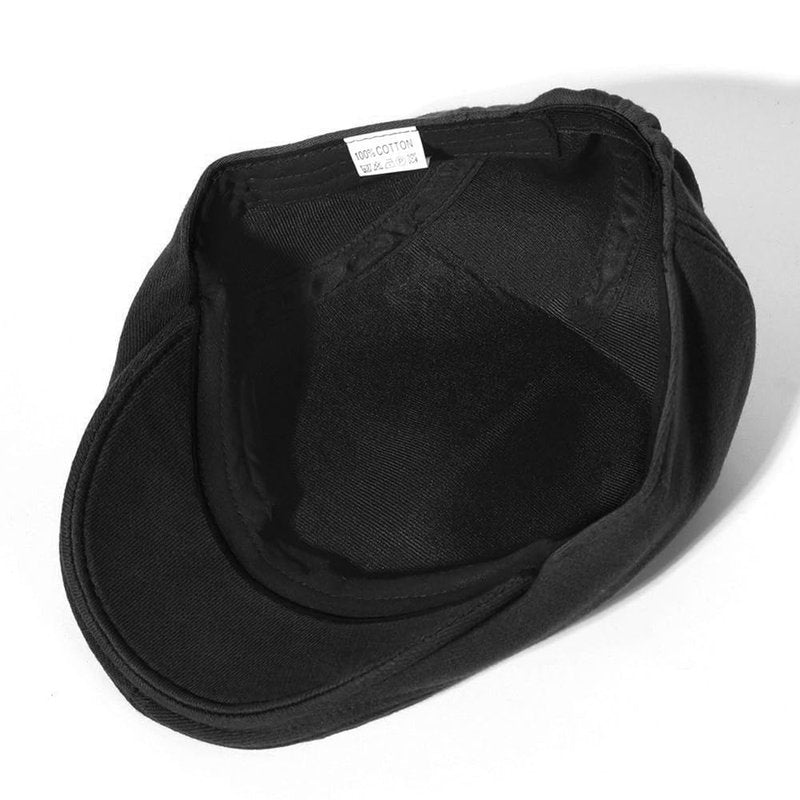 Xinveen Men's Newsboy Hat Adjustable Beret Ivy Cap Irish Cabbie Driving Hunting Hats Black