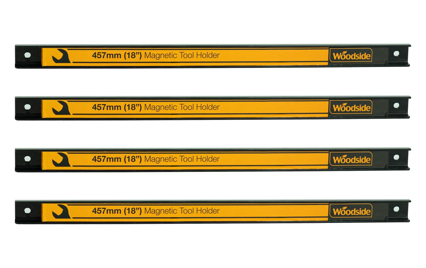 Woodside Garage Wall Tool Holder, 18”/46cm Heavy Duty Powerful Magnetic Strip (pack of 4)
