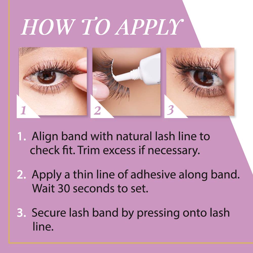 Andrea Natural False Lashes Style 53 - Black, Natural Look Strip Lashes for Everyday Wear, 4 Pairs