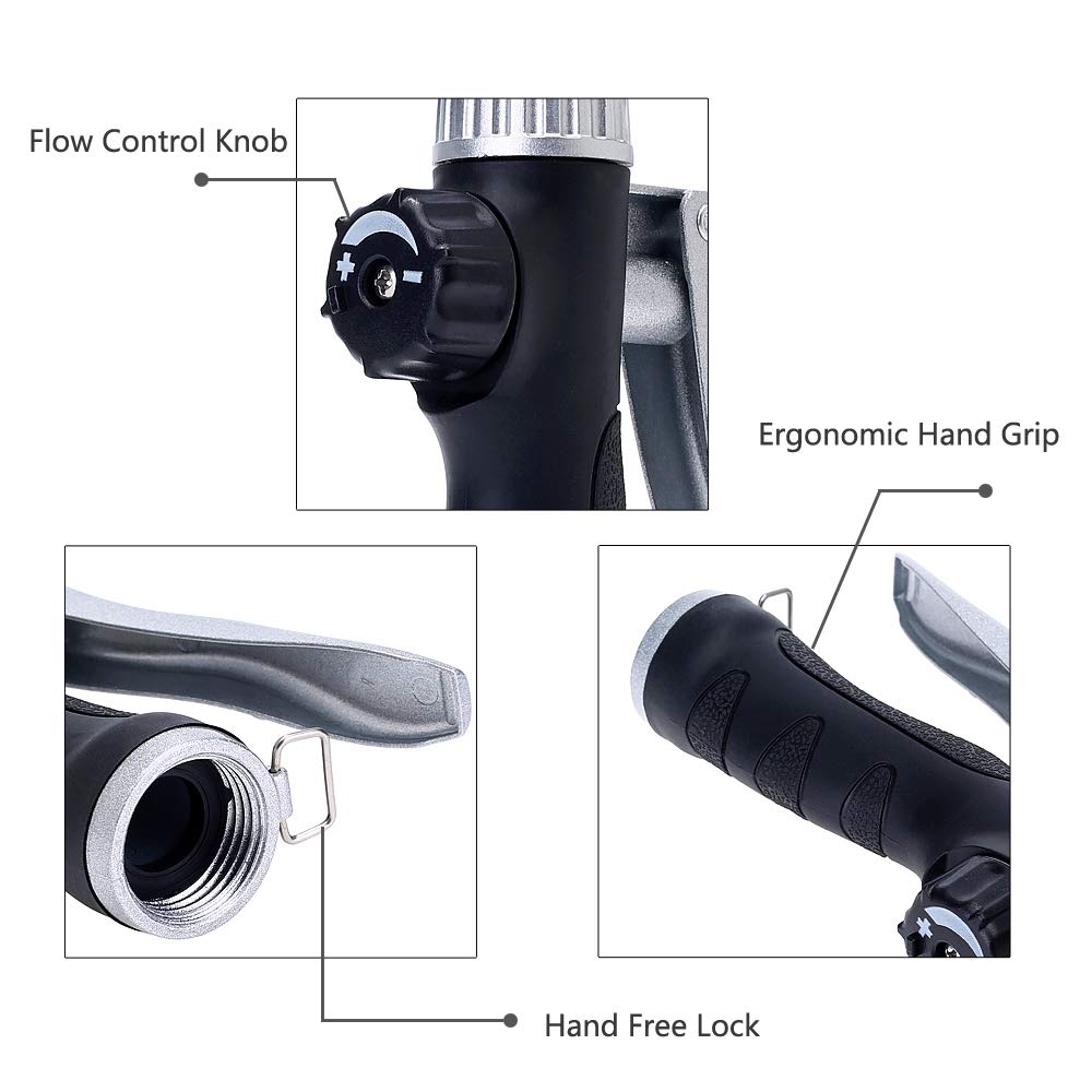 GREEN MOUNT Watering Wand, 24 Inches Sprayer Wand with Superior Stainless Head, Perfect for Hanging Baskets, Plants, Flowers, Shrubs, Garden and Lawn, Blue