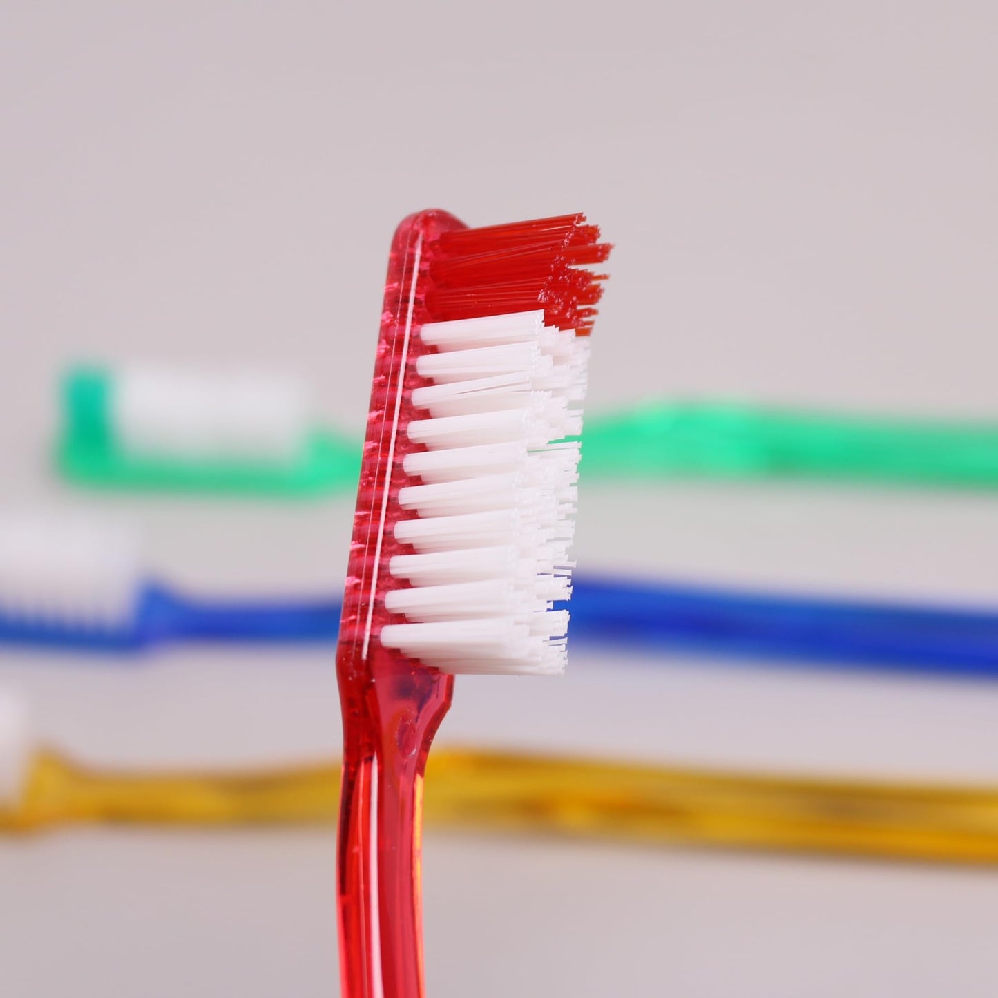 DR.PERFECT Adult Smoker's Toothbrush Super Hard & Firm Bristles Pack of 12