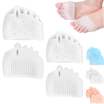 Briza Toe Sleeves, Briza Cove Toe Sleeve for Men and Women, Breathable and Does Not Rub Feet, Soft and Comfortable, Suitable for Daily Wear (White*2)