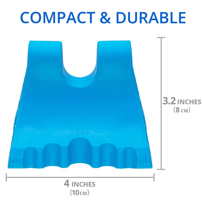 DaVinci Tool Red & Blue -USA Made- Extra Firm Neck Tension Relief & Pressure Point Massage Tool - Occipital Release Tool - Cervical Traction Device- Suboccipital Release Device - Neck Stretcher