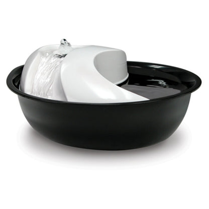 Pioneer Pet Raindrop Ceramic Drinking Fountain for Pets, White