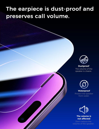 MAGIC JOHN 2 Pack for iPhone 14 Pro Max 6.7 inch Tempered Glass Screen Protector, Auto Dust-Elimination Installation, Bubble Free, Dynamic Island Compatible, HD Clear, Easy Installation
