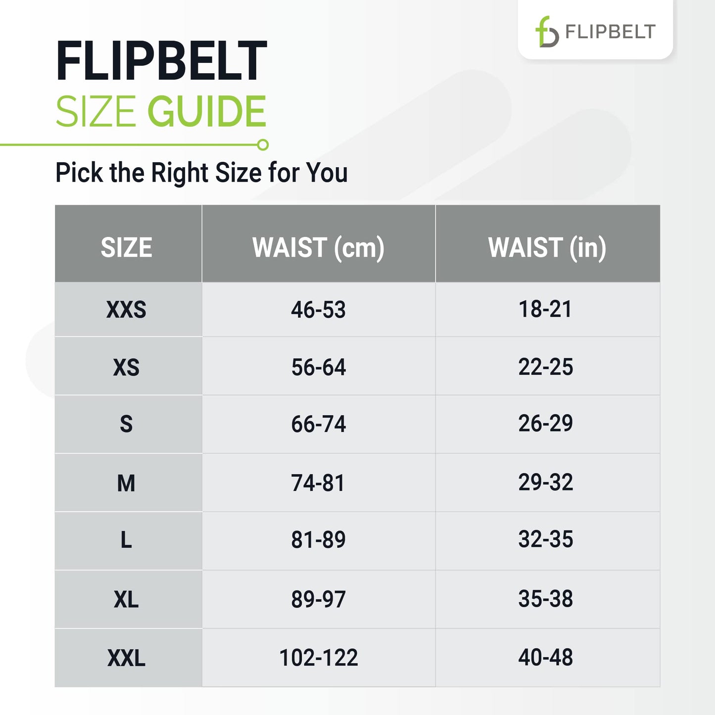 FlipBelt FB0114-BLK-XS.1, Black, Extra Small