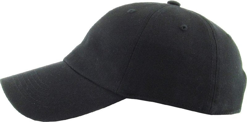 KBETHOS Classic Cotton Dad Hat Bundle Adjustable Unconstructed Plain Cap (One Size, Black (12 Pack))