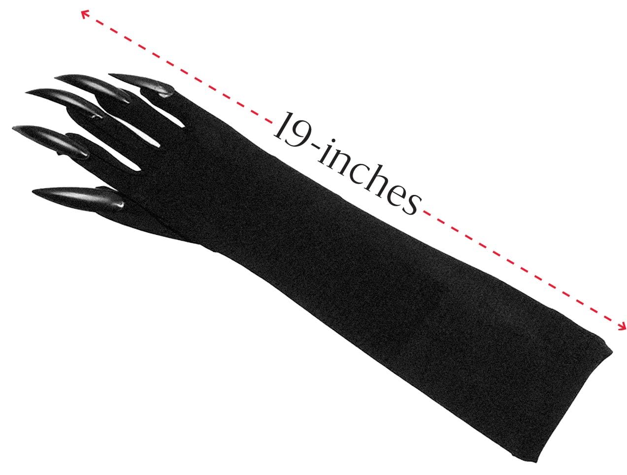 OLYPHAN Cat Claw Gloves Black Costume Accessories for Women - Long Nail/Claw Naughty Animal Glove for Halloween Accessory Carnival Mardi Gras Kit Cosplay