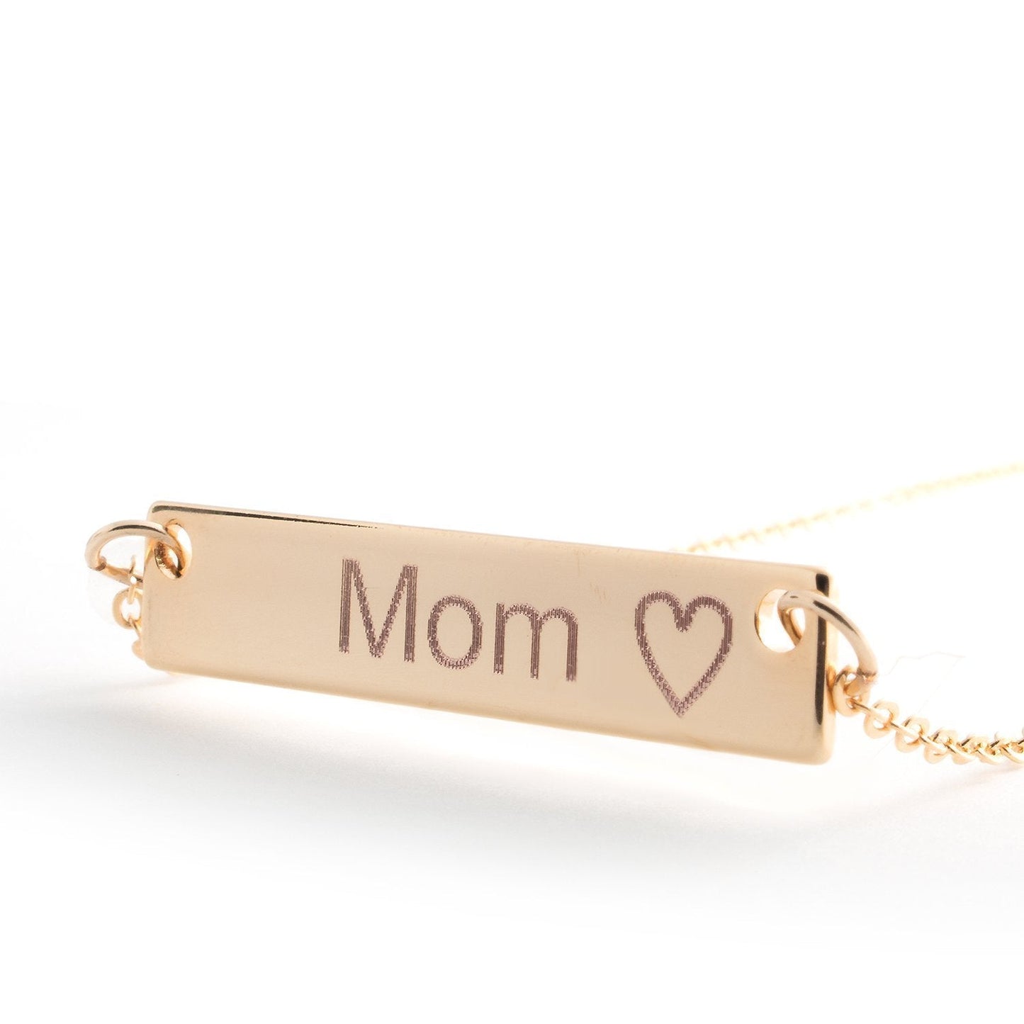 Petite Boutique Customizable Your Name Bar Necklace Personalized Mothers Day Gift Custom Jewelry 16K Plated Aniversary bridesmaid Gift for Women Gold Silver Rose Gold