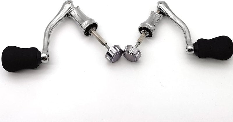 Fishing Spinning Reel Handle Replacement - All-Metal EVA Grip | 2 Pack, Large/X-Large