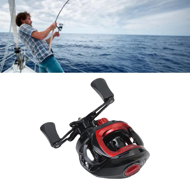 ZAWELIYO Fishing Reels Baitcasting Reel Reinforced 7.2:1 Gear Ratio, 8kg Brake, Long Cast Spool, Powerful Smooth Baitcaster for Inshore Fishing