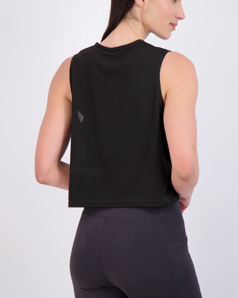 Real Essentials 5 Pack: Women's Dry Fit Crop Summer Tank Top - Gym Yoga Workout Sports Tee (Available in Plus Size) Set 5, S