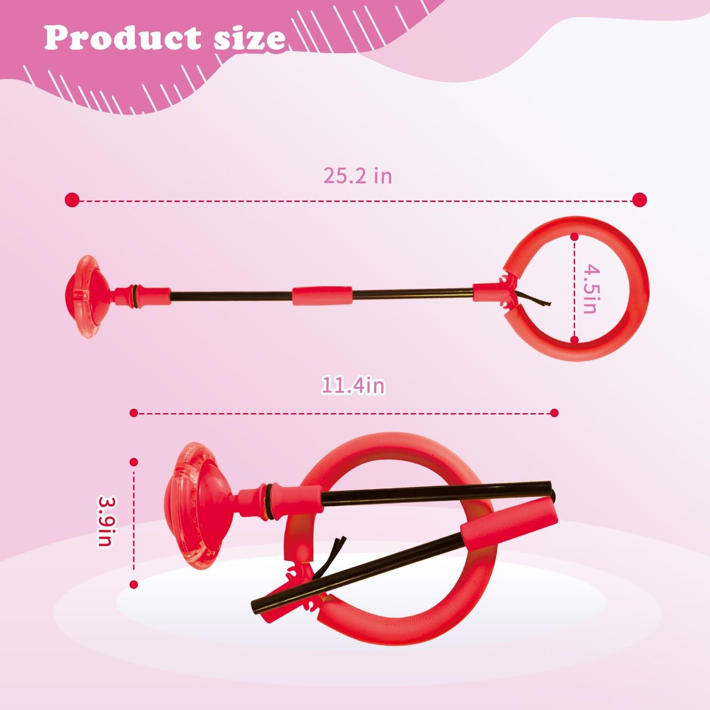 Flashing Jumping Ring Children Colorful Ankle Skip Jump Ropes Sports Swing Ball for Kids Boys Girls Toy