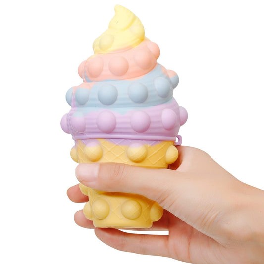 Anboor Fidget Toys, 3D Ice Cream Pop Stress Ball Sensory Toy Anxiety Stress Reliever Toy for Autism Early Education Halloween Presents Ideas Teens Adults Presents Girls Boys Toddler