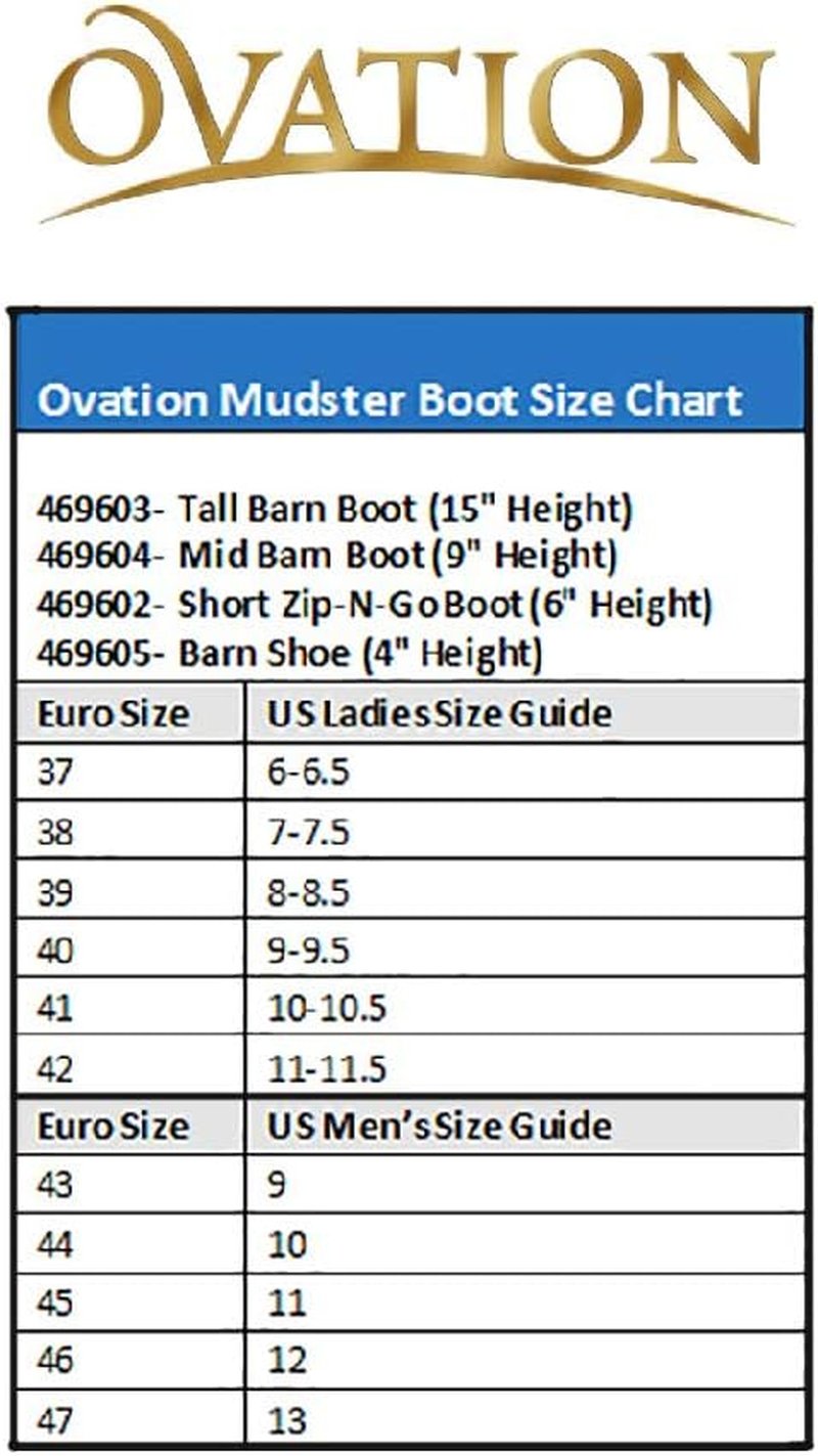 Ovation Women's Mudster Mid Calf Rubber Boots - Durable Waterproof Design | Perfect for Outdoor Use