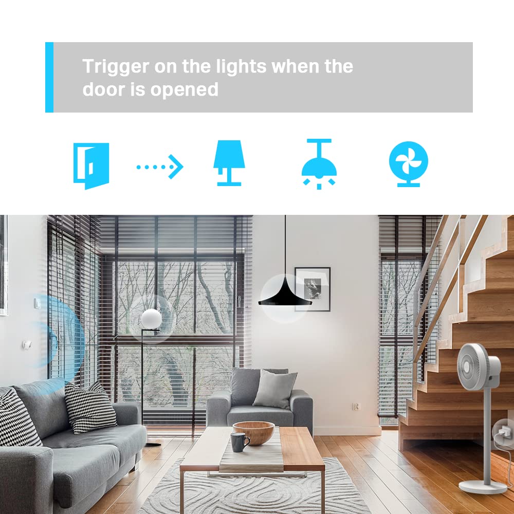 Tapo T100 Smart Motion Sensor, Motion Detectors, Wide Range Detection, Instant Alerts, Hands-Free Motion-Activated Lighting, Energy Saving, Battery Included(Packaging may vary)