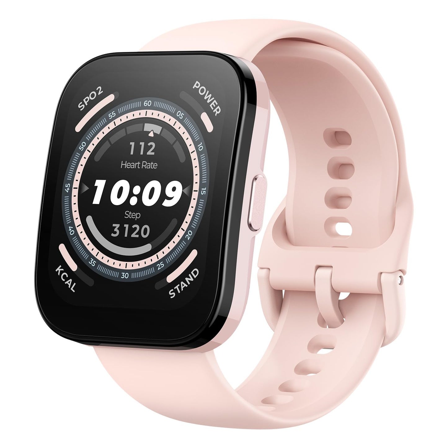 Amazfit Bip 5 Smart Watch 46mm, GPS, Amazon Alexa Built-in, Bluetooth Calling, 10-Day Battery, Heart-Rate & VO2 Max, Sleep Health Monitoring, AI Fitness Tracker App, for Android & iPhone, Pastel Pink