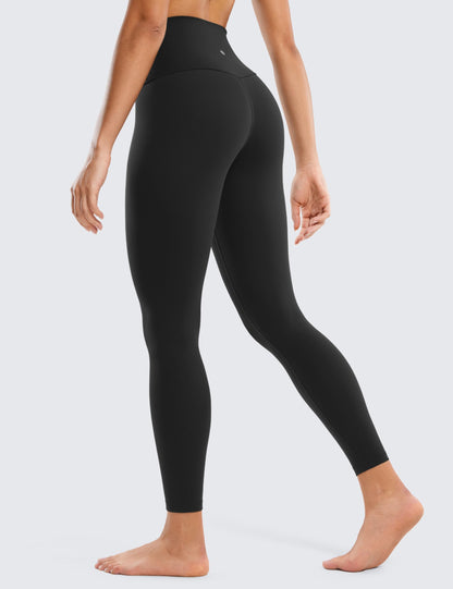 CRZ YOGA Women's Butterluxe Yoga Leggings 25'' - High Waisted Workout Gym Leggings Buttery Soft Yoga Pants Black 10