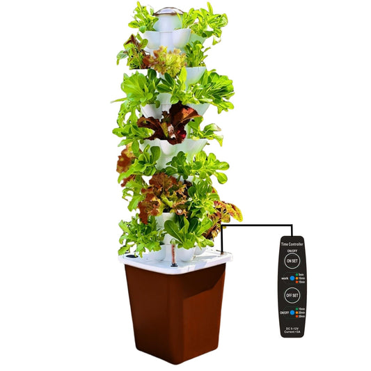 Hydroponic Growing System Kit – Indoor Vertical Hydroponic Garden Tower, 35 Planting Pods，Indoor Herb Garden,Lettuce Vegetables Hydroponic Growing Kit