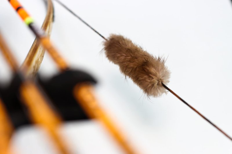 Shatterproof Archery Beaver Fur Bowstring Silencers Bow String Silencers for Recurve & Longbow