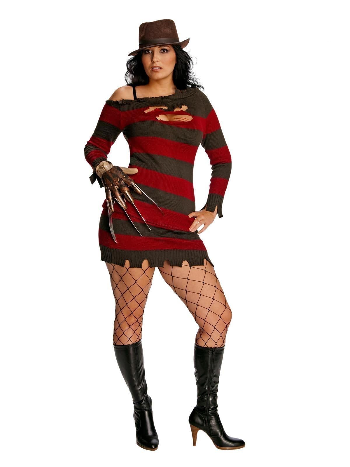 Rubies A Nightmare on Elm Street: Freddy Krueger Costume for Adults, Women's Plus