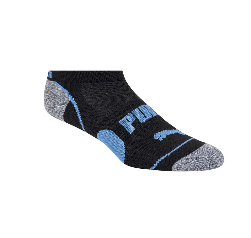 PUMA Women's Sports No-Show Socks, 5-9.5 Shoe Size, Black, 10 Pairs