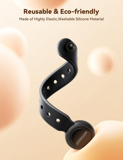 2025 Upgraded Magnetic Cable Ties with Magnets for Bundling & Cable Management– JOYROOM Reusable Silicone Cord Ties Multi-Purpose Cord Organizer Clips for Home, Office & Travel (12-Pack,Black)