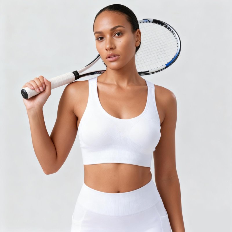 SPORME RUNNING Sports Bras for Women Pack Racerback High Support Bras with Adjustable Straps-Padded Seamless Yoga Bra
