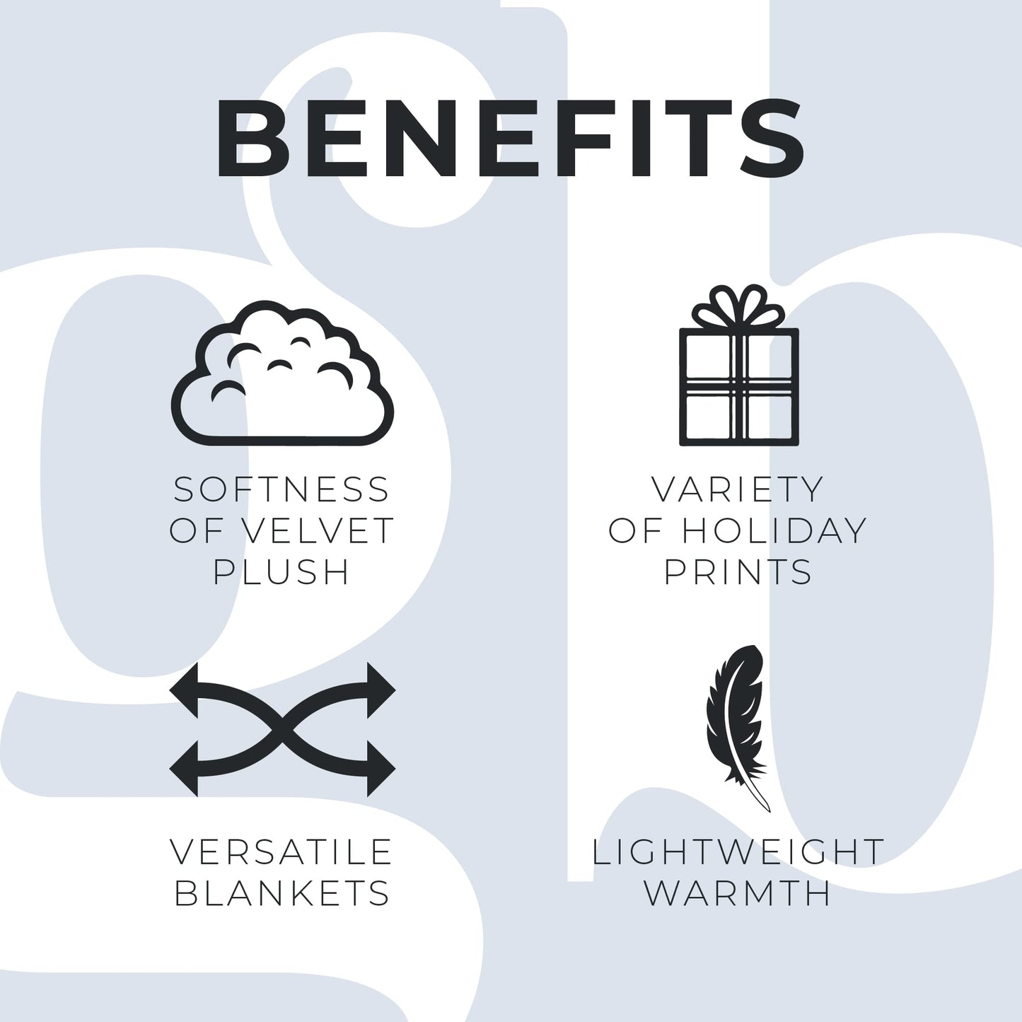 Great Bay Home Luxuriously Soft Velvet Plush, Full/Queen Holiday Throw Blanket | Christmas Throw for Sofa and Bed | Cozy and Warm Plush Throw Blanket | Holiday Blankets and Throws
