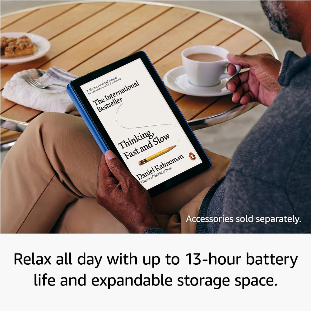 Amazon Fire HD 10 tablet (newest gen), built for relaxation, 10.1" vibrant Full HD screen, octa-core processor, 3 GB RAM, up to 13-h battery life, (2023 release), 32 GB, Lilac, with adverts
