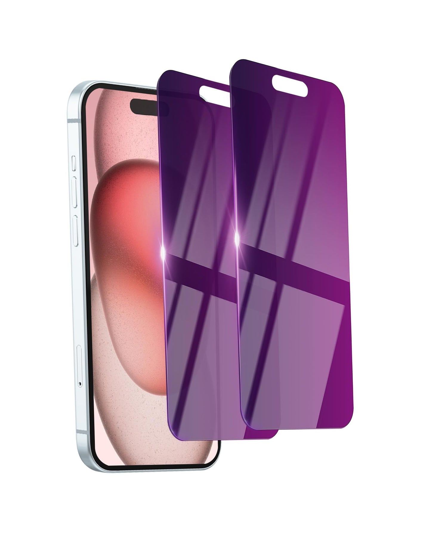 2 Pack Privacy Screen Protector for iPhone 16 Pro Max Tempered Glass 6.9inch Private Saver Anti-Spy Eye Protection Anti-Scratch Full Coverage
