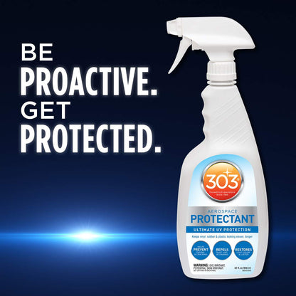 303 Products Aerospace Protectant Spray, UV Protection, Repels Dust, Dirt, & Staining, Matte Finish, Restores Like-New Appearance, Outdoor Cleaning Supplies 32 Fl. Oz.