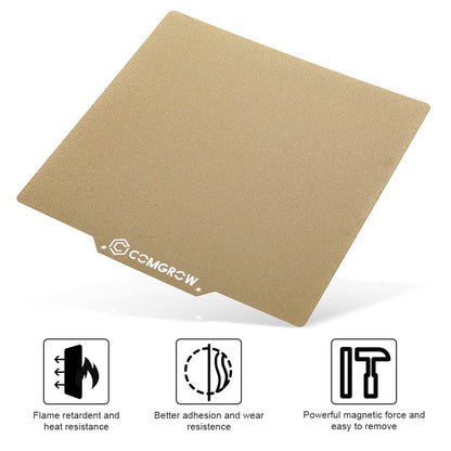 PEI Sheet 235x235 mm, Ender 3 Bed Magnetic Flexible Heated Bed with Adhesive for Creality Ender 3 Pro/Ender 3 V2/Ender 3 S1/Ender 3 S1 Pro/Ender 3 Neo/Ender 3 V2 Neo/Voxelab Aquila 3D Printer