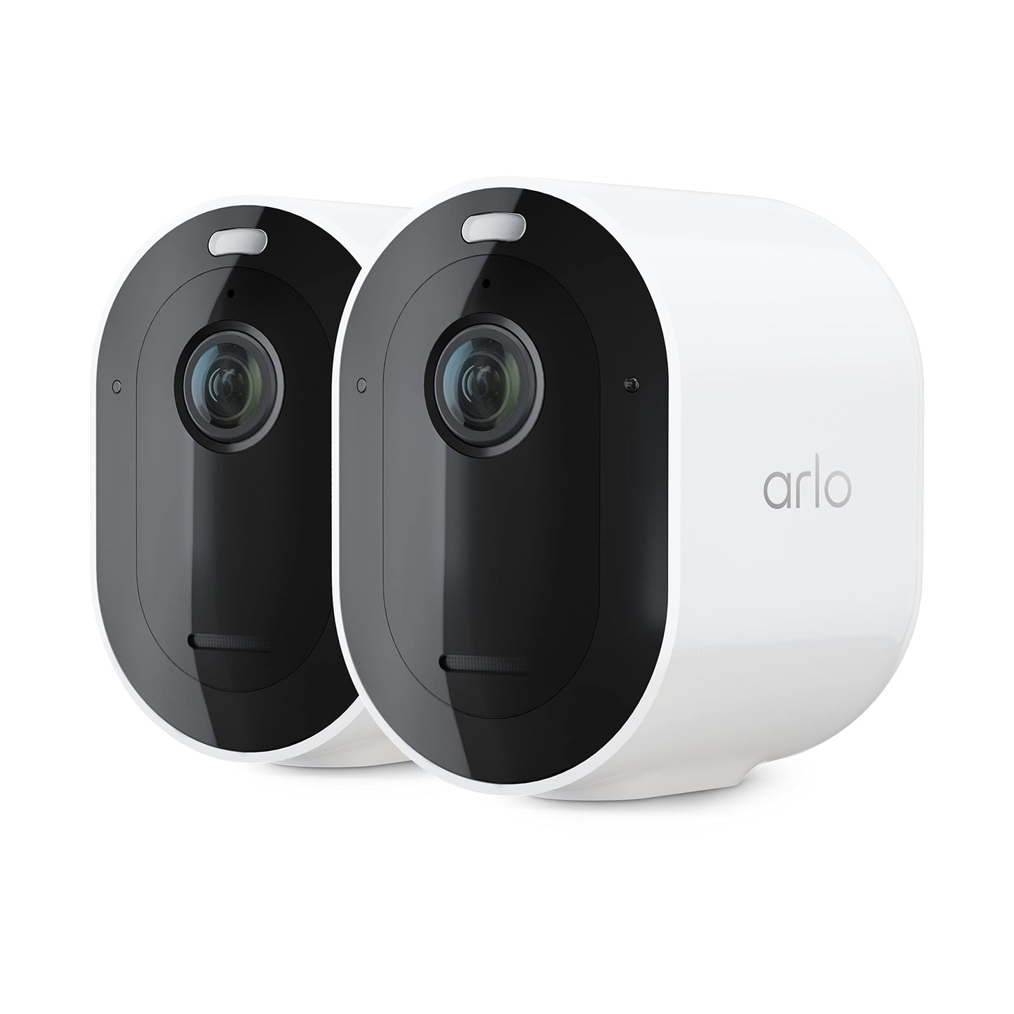 Arlo Pro 5S Spotlight Security Camera 2K HDR | Outdoor | Wireless | Dual-Band Wi-Fi Connects to Strongest Network |12X Zoom, 2-Way Audio, Siren, Color Night Vision,Live Stream(White, 4 Cameras)