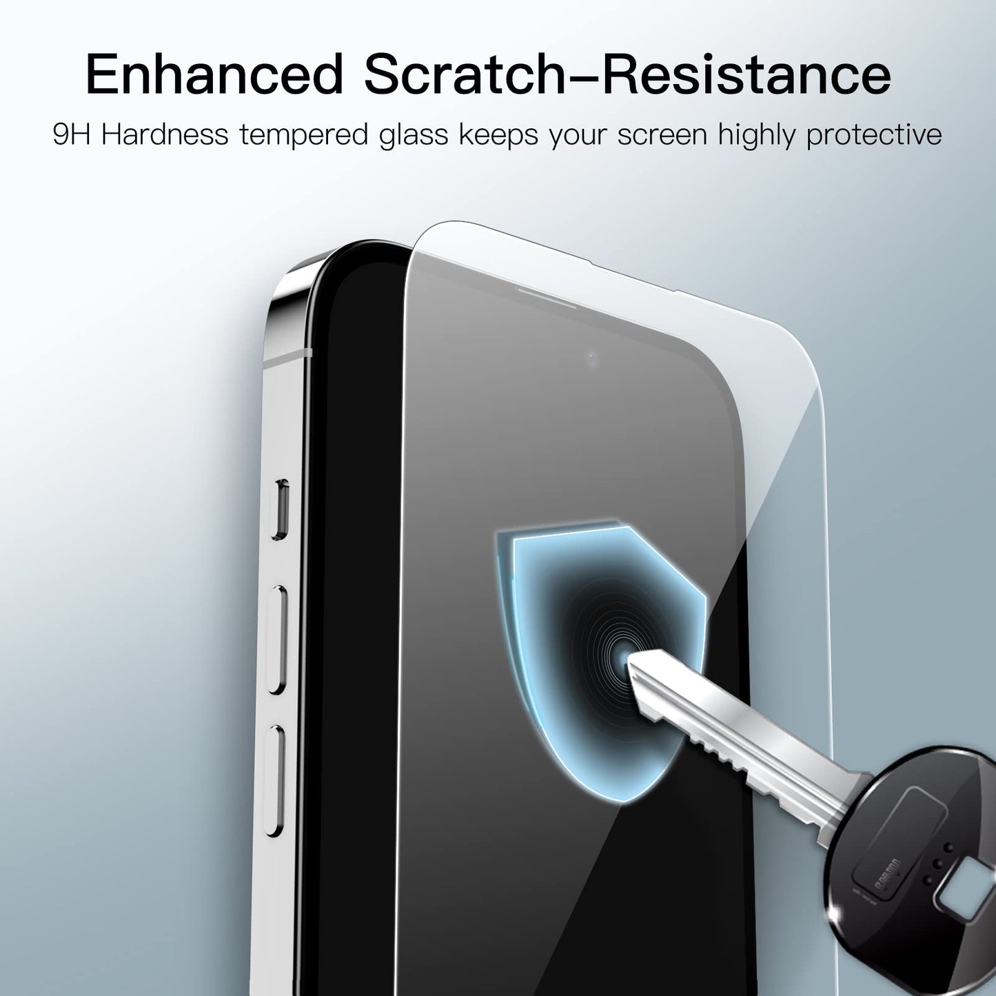JETech Full Coverage Screen Protector for iPhone 16e 2025, iPhone 13/13 Pro 6.1-Inch, Tempered Glass Film with Easy Installation Tool, Case-Friendly, HD Clear, 3-Pack