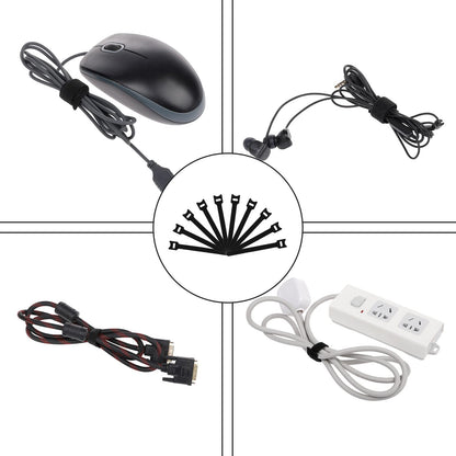 FABROK Cable Management Box, Cord Organizer Box with 10 Cable Ties, Power Strip Storage to Hide Charger Adapter Power Cord Charging Station(Small/Green)