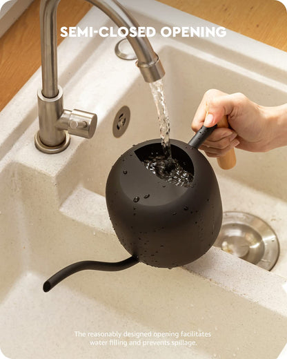 Baffect Cute Indoor/Outdoor Watering Can, 1.2L/41OZ Stainless Steel with Long Spout for House Plants, Bonsai, Flowers & Decor