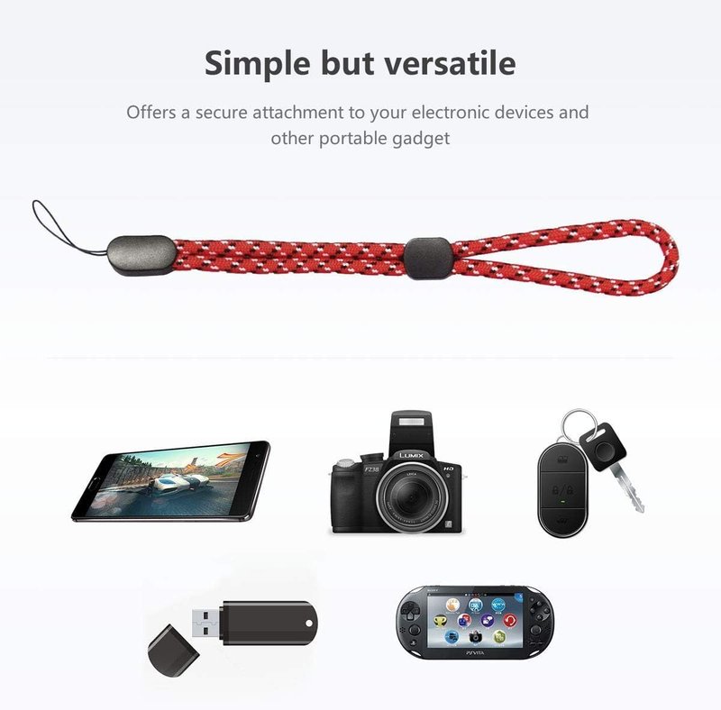 FINENIC Hand Wrist Strap Lanyard, Adjustable Wristlet Hand Strap Nylon Lanyard with Quick-Release for Cell Phone Cases, Cameras, Keychains, USB Flash Drives, Tablets, Gopro and Other Portable Items