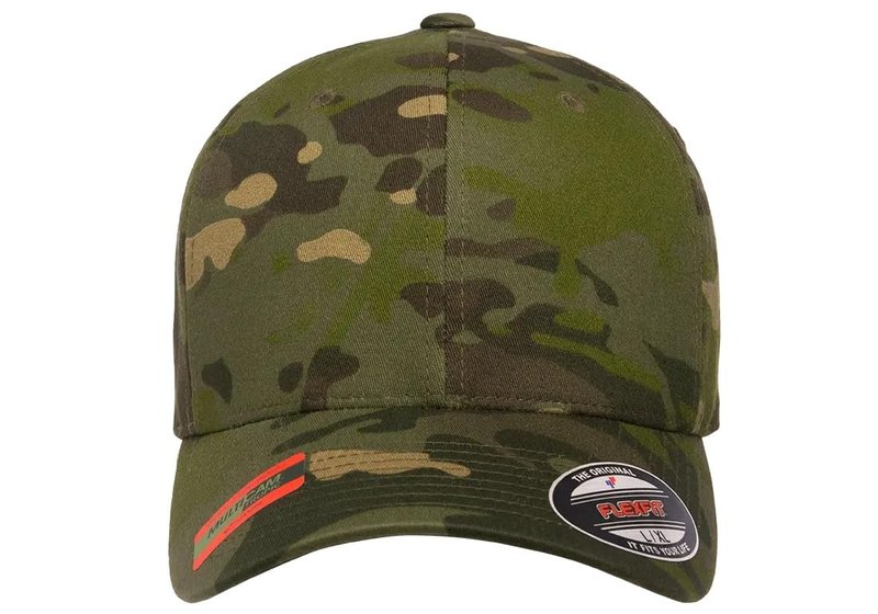 Flexfit Men's Athletic Baseball Fitted Cap Multicam Tropic XL-XXL-strctured