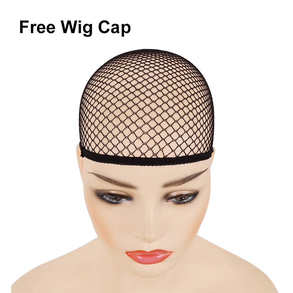 morvally Long Blonde Wavy Synthetic Hair Wigs for Women Halloween Cosplay Costume Wig