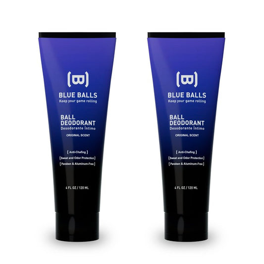 BLUEBALLS - Ball Deodorant for Men - Lotion Anti Chafing for Men - Original Scent - Friction Defense - Sweat Odor & Irritation Care - Men's Grooming & Essentials - Hygiene Products (Pack of 2)