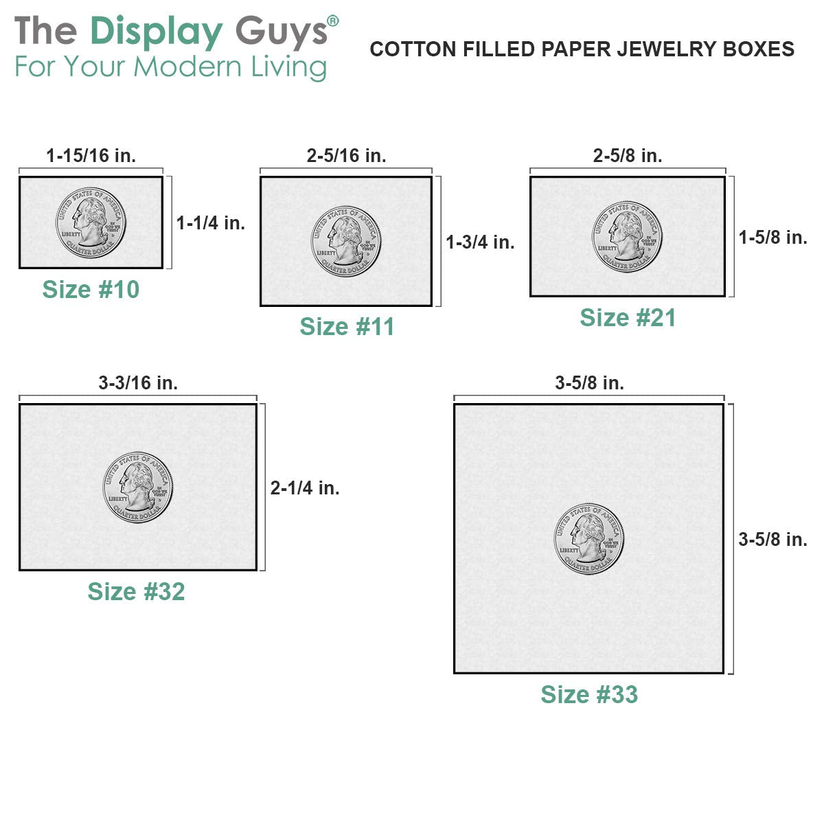 TheDisplayGuys - 25-Pack #53 Cotton Filled Cardboard Paper Jewelry Boxes Gift Case - Matte Red (5.4" x 3.9" x 1.0") - for Shipping or Storage