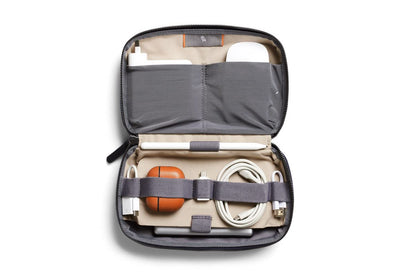 Bellroy Tech Kit (Tech Accessories Organizer Pouch, Zipper Closure, Stores Power Bank, Phone Charger, Cables & More) (Navy)