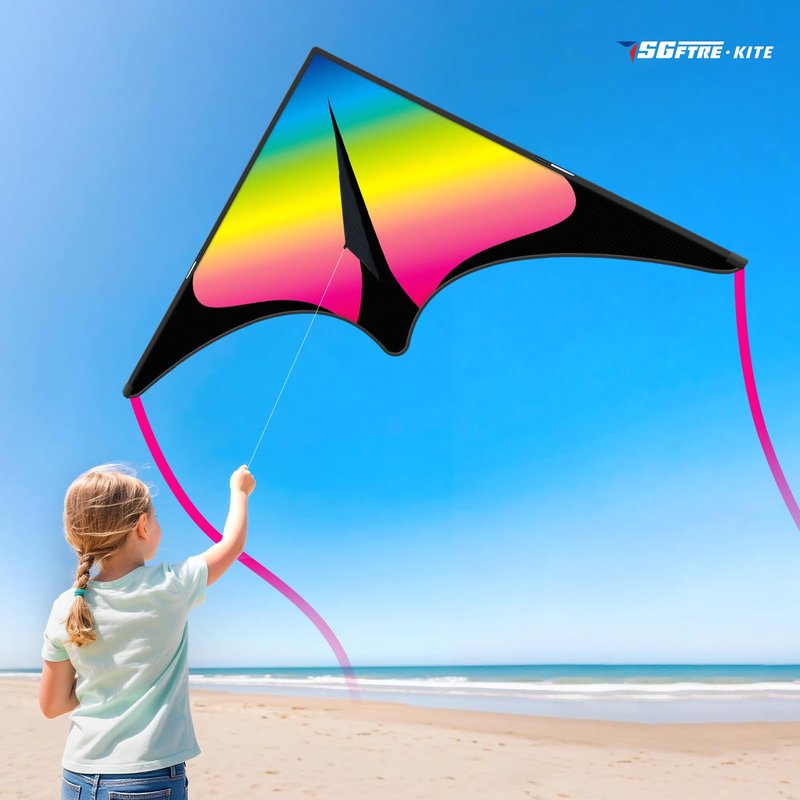 SGftre 3 Piece Set Butterfly Delta Octopus Kites for Kids and Adults，Easy to Fly for Outdoor Adults Children Line Kite for Kids Toy (Green Dragon+ Delta+Octopus Blue, 3)